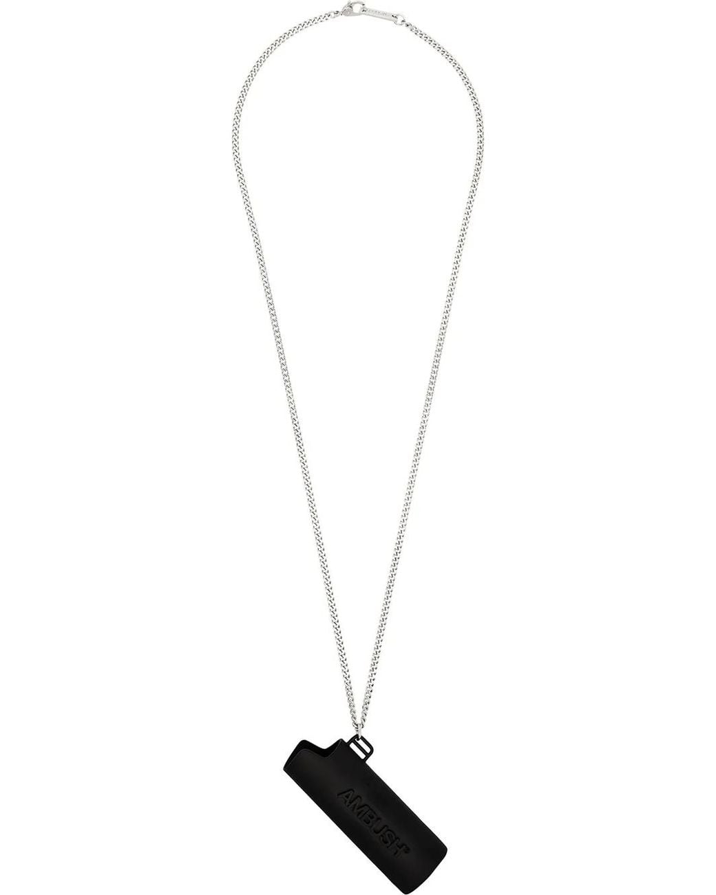 Ambush White Lighter Pendant Necklace for men