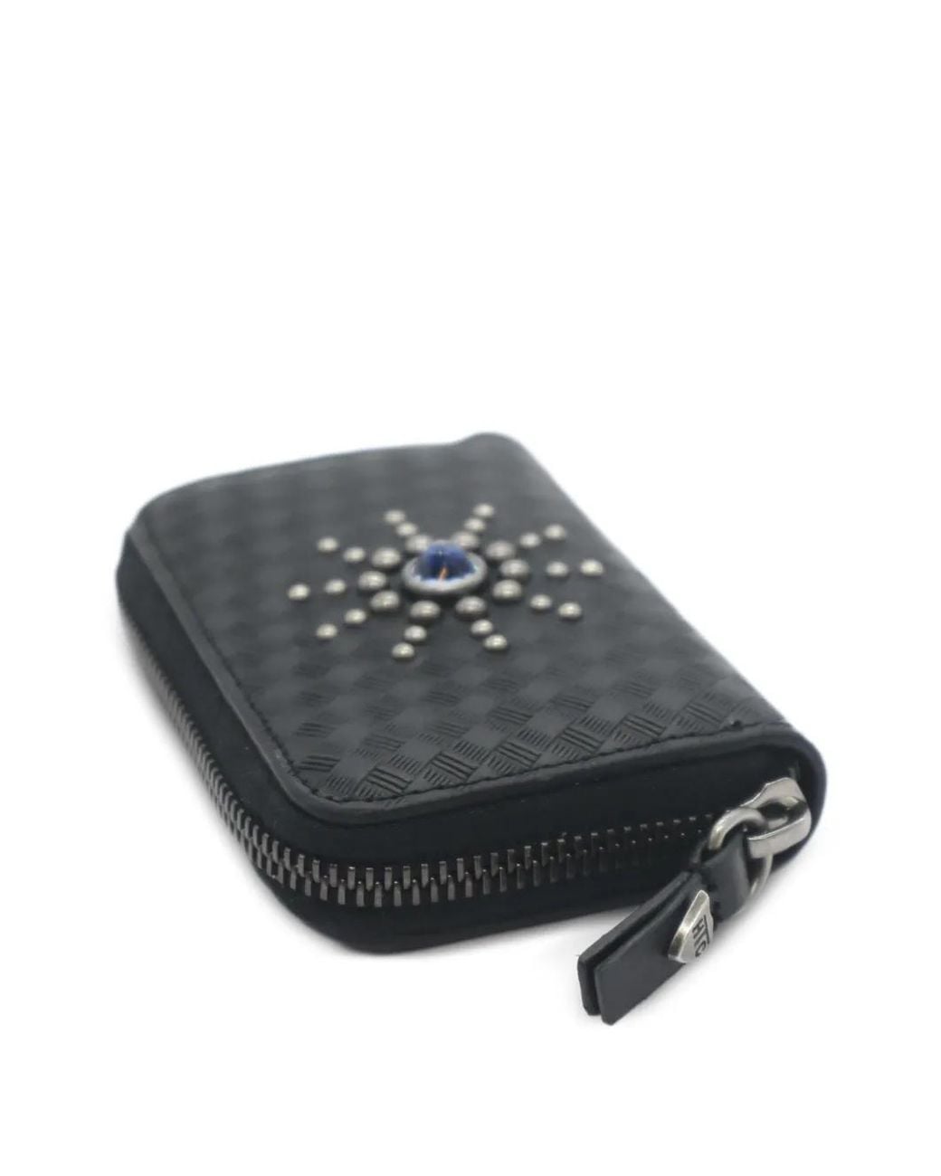 HTC Black Studded Leather Wallet for men