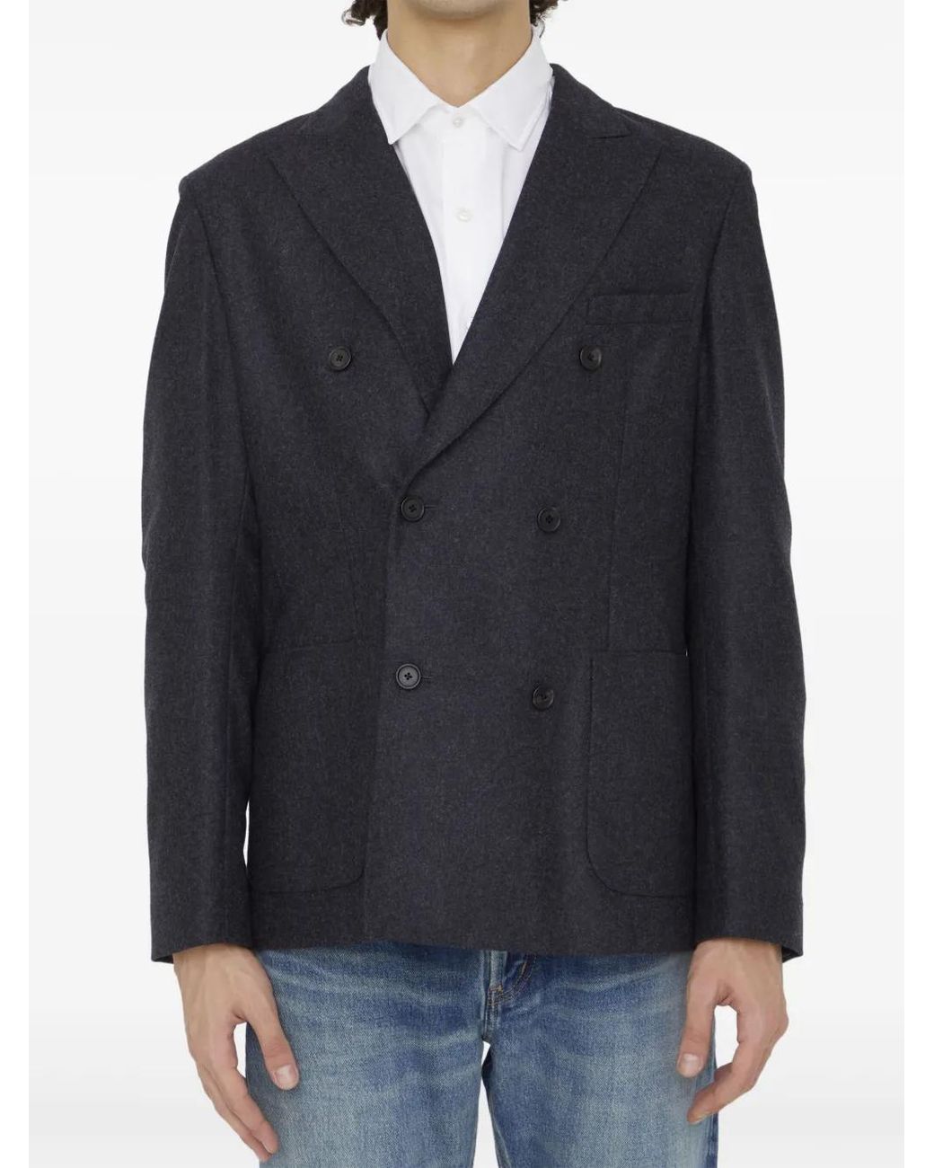 Blazer À Design Texturé Tonello pour homme en coloris Blue