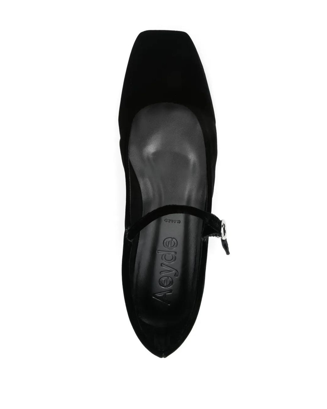 Aeyde Black Uma Mary Jane Ballet Flats