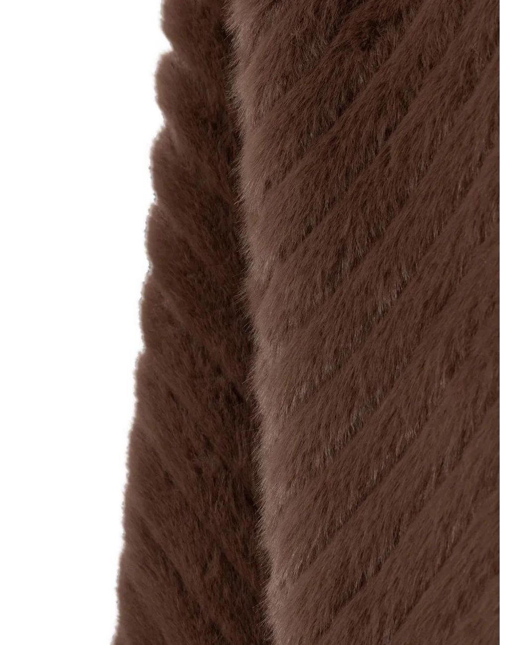 Joseph Ribkoff Brown Logo-Plaque Scarf