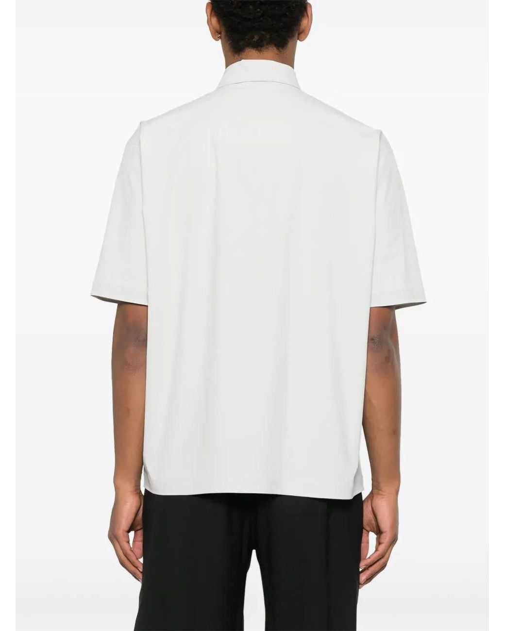 Camicia A Maniche Corte di Herno in White da Uomo