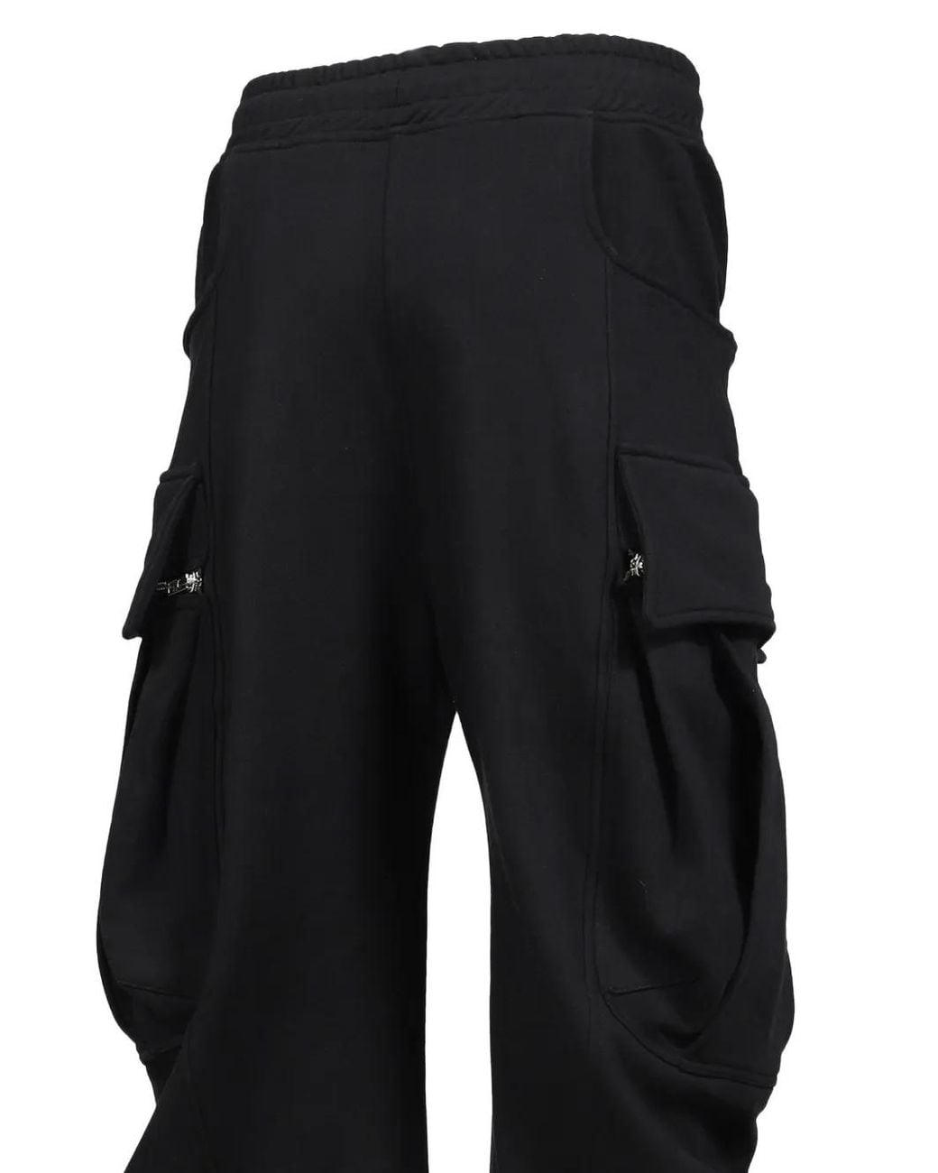 Zanone Black Drawstring Cargo-Pocket Track Pants for men