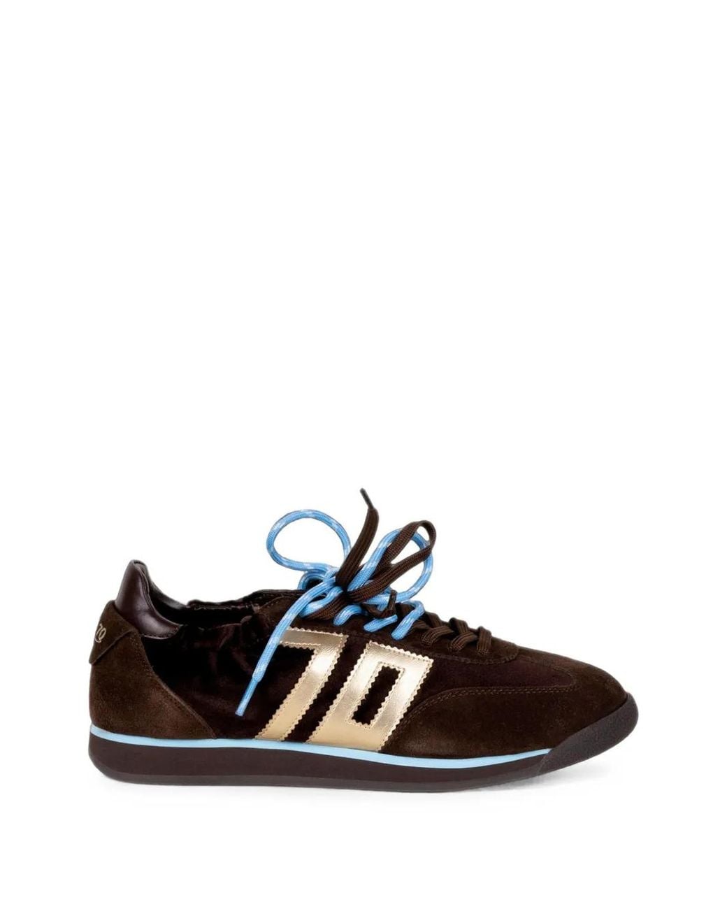 Back 70 White Rocket Logo-Patch Sneakers