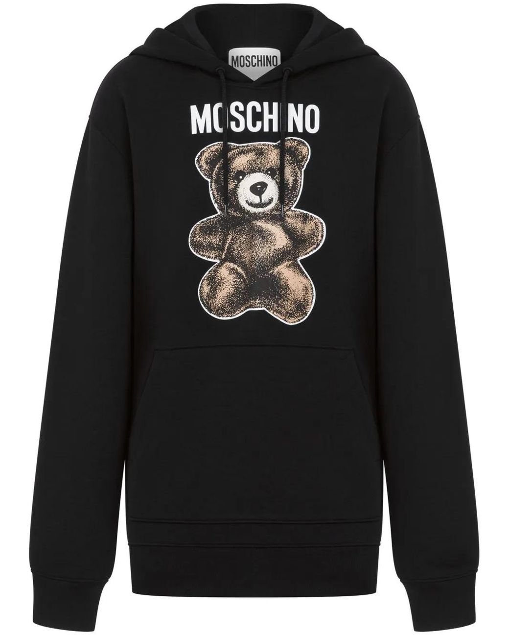 Moschino Black Teddy Bear Hooded Sweat