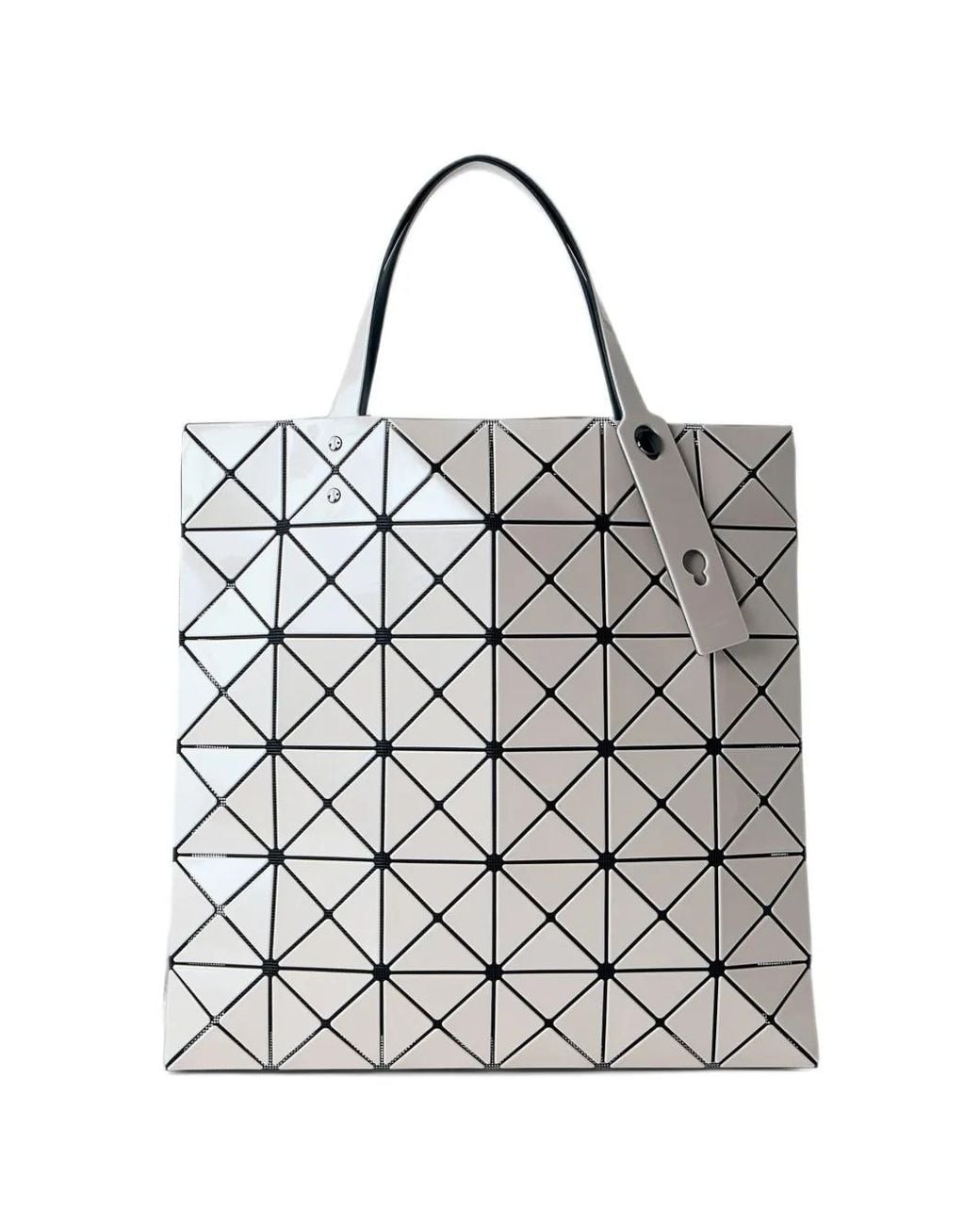 Issey Miyake White Lucent Basics Geometric-Panel Tote Bag