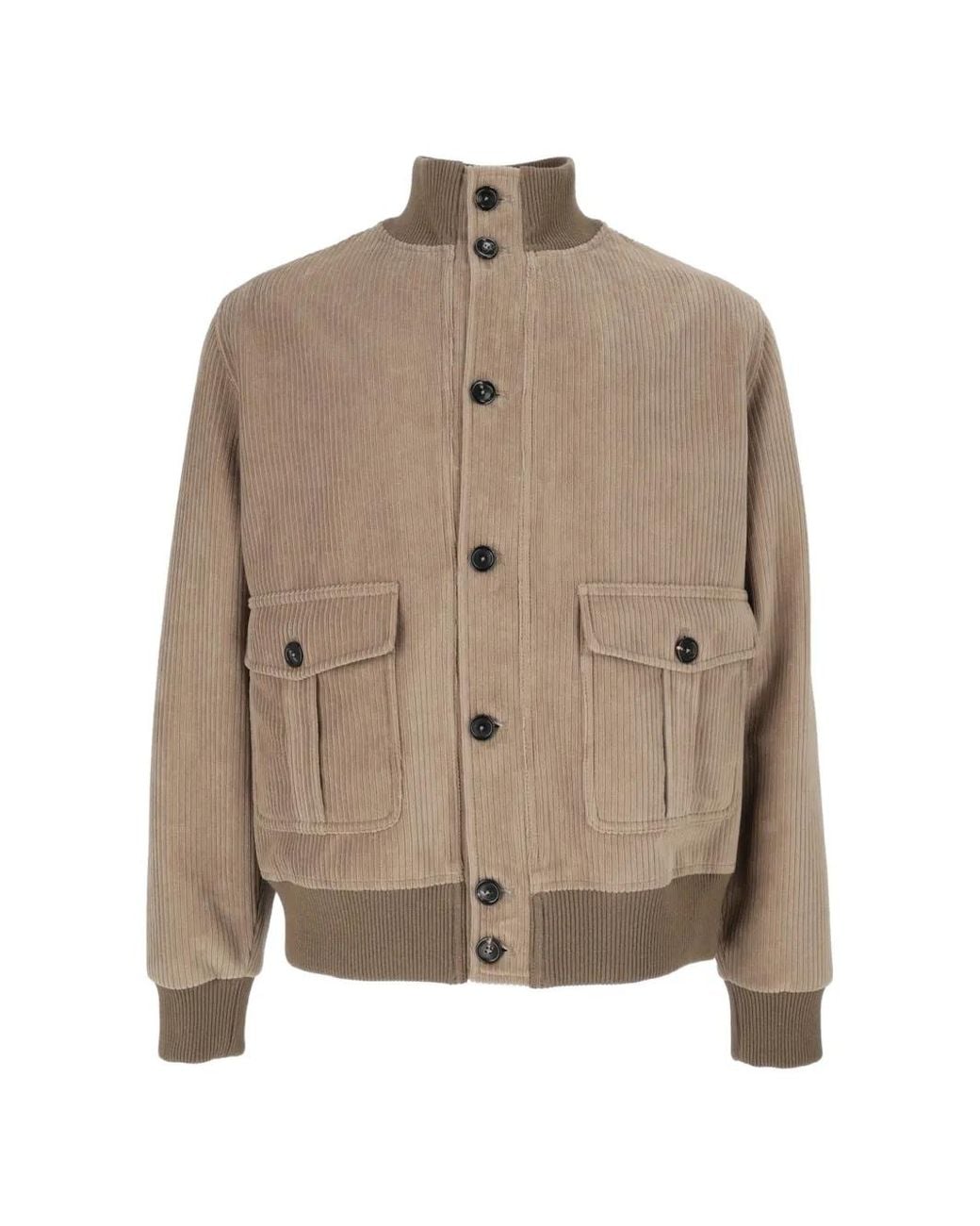 Circolo 1901 Natural Veste À Effet Velours Côtelé for men