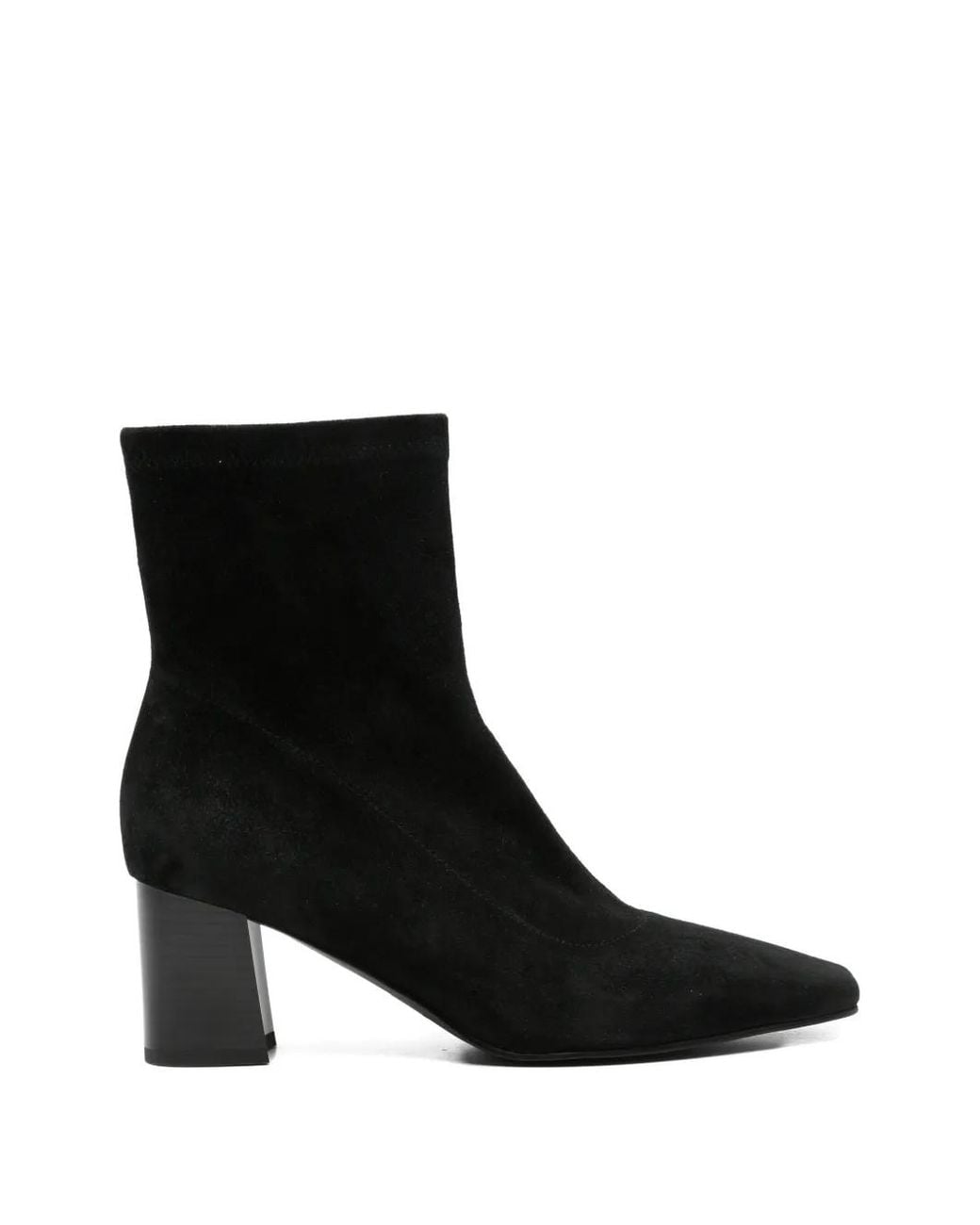 Linda Baumann Black Block-Heel Boots