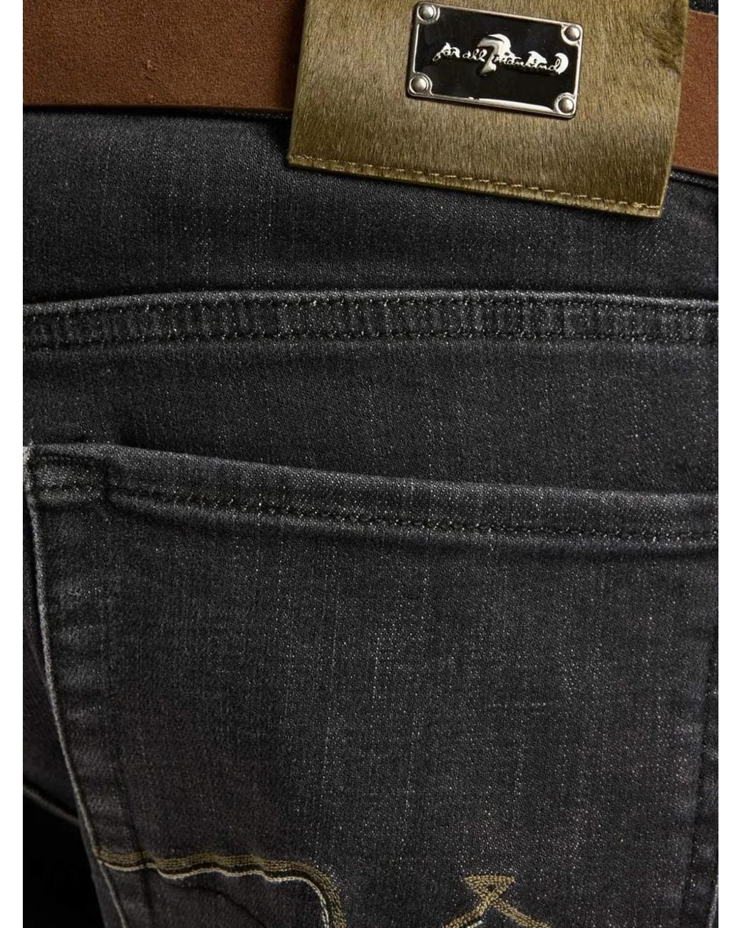 7 For All Mankind Blue Slimmy Jeans for men