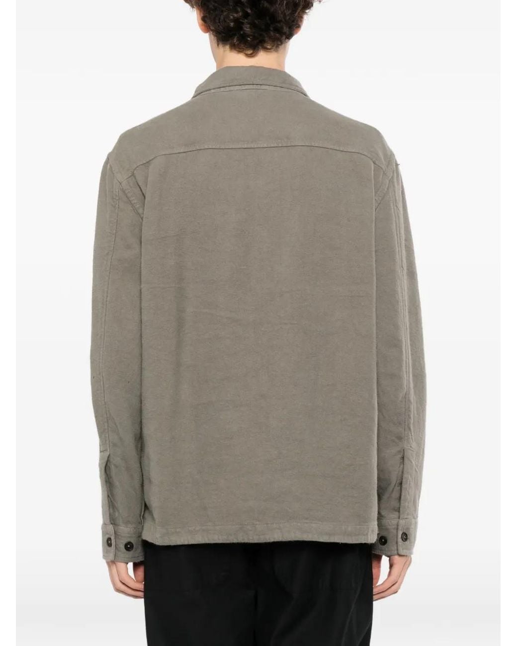 Massimo Osti Studio Gray Chest Flap Pockets Shirt for men
