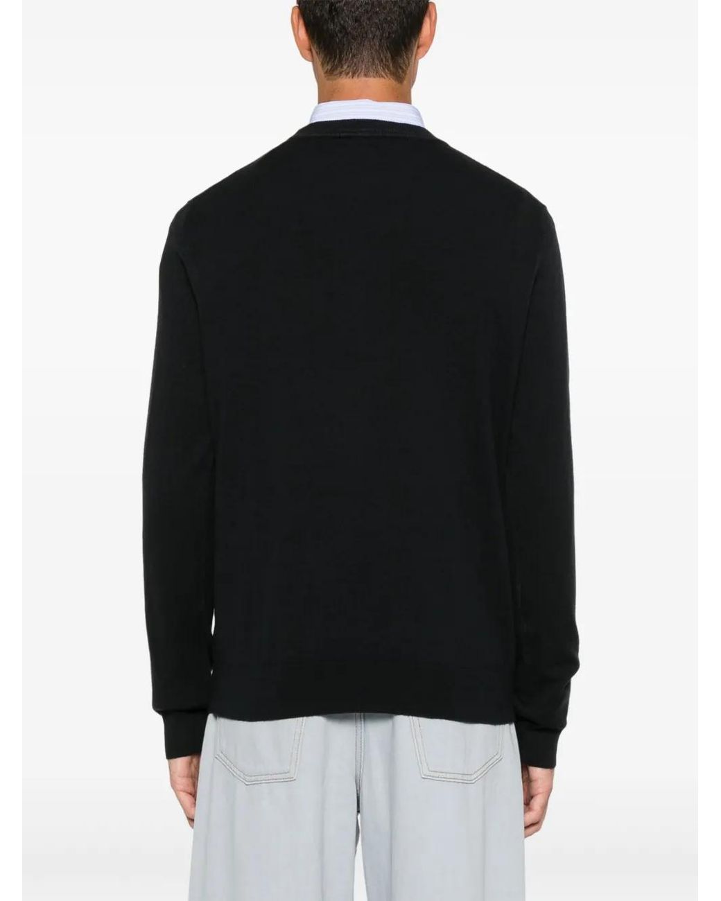 Paul Smith Black Zebra-Patch Sweater for men