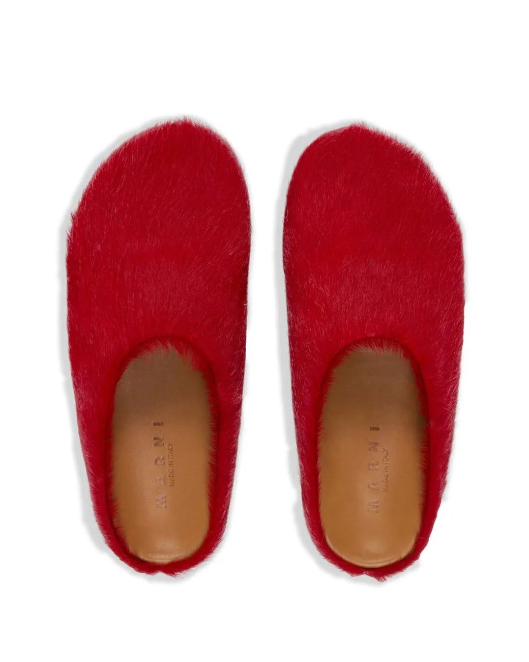 Marni Red Slippers Fussbet Sabot for men