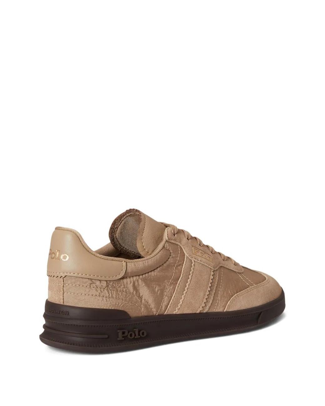 Polo Ralph Lauren Brown Heritage Aera Suede Trainers