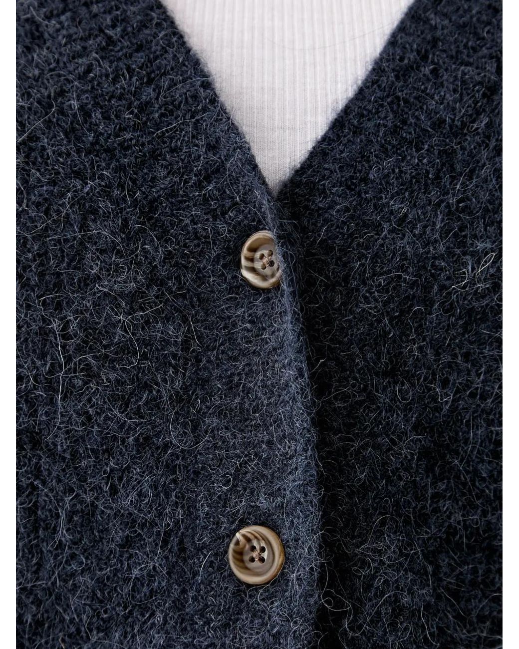 Mos Mosh Black Mmthora Lizet V-Neck Cardigan