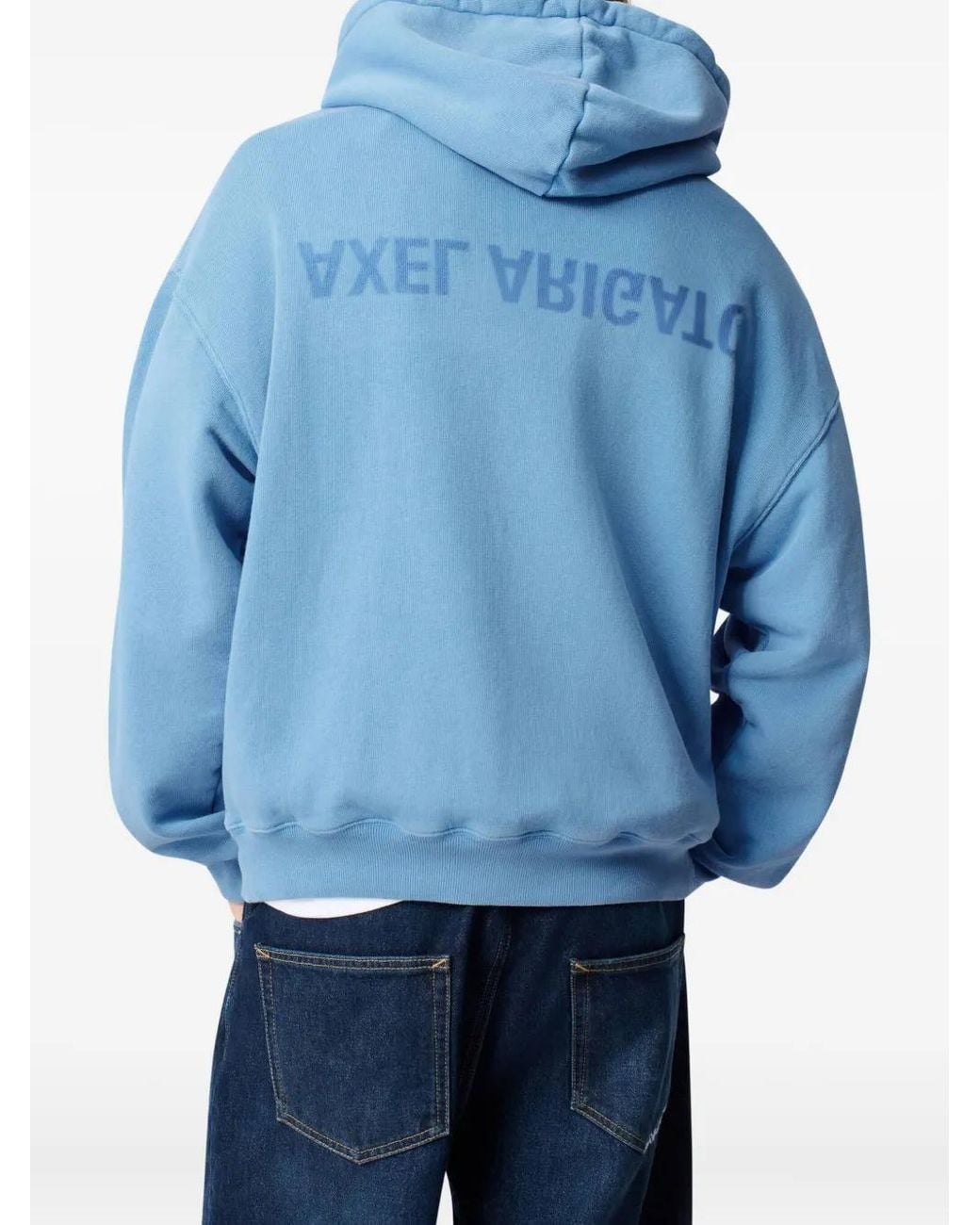 Axel Arigato Blue Cornflower Hoodie With Drop Shoulder for men