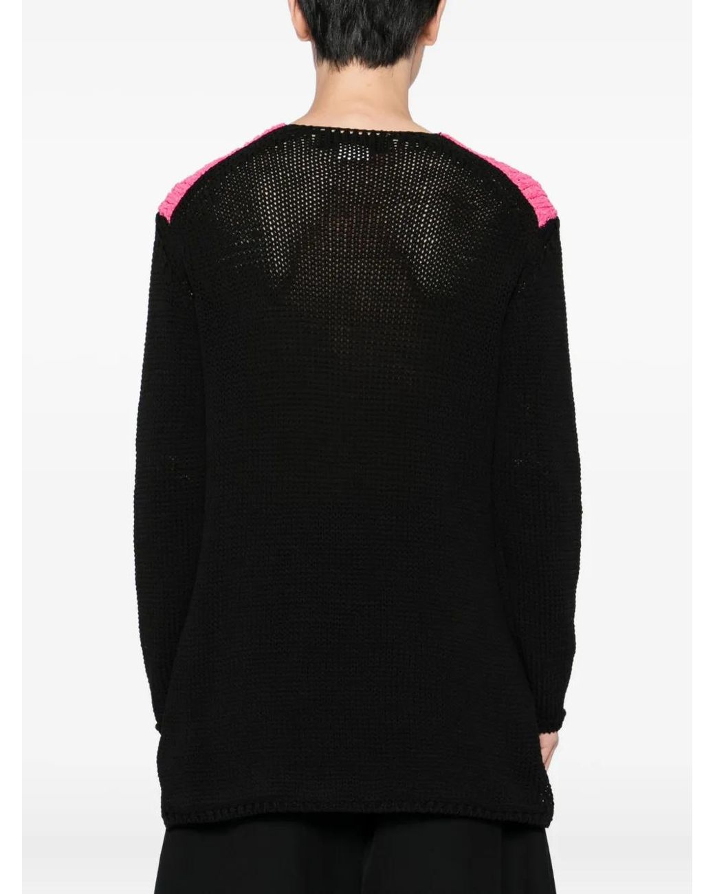 Comme des Garçons Pink Contrast-Color Jumper for men