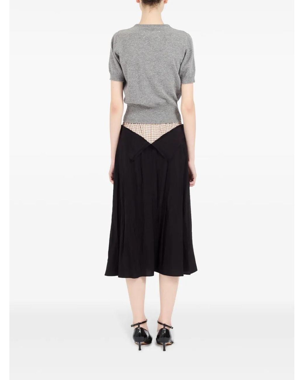 Maison Margiela Gray Crew-Neck Virgin Wool Jumper