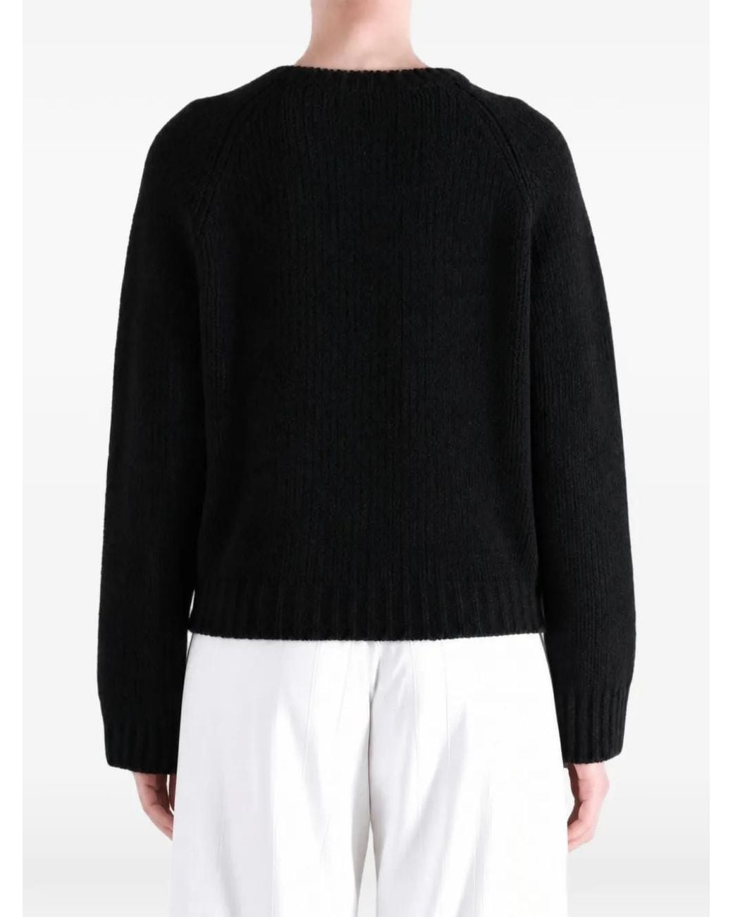 Pull Côtelé À Manches Raglan Auralee en coloris Black