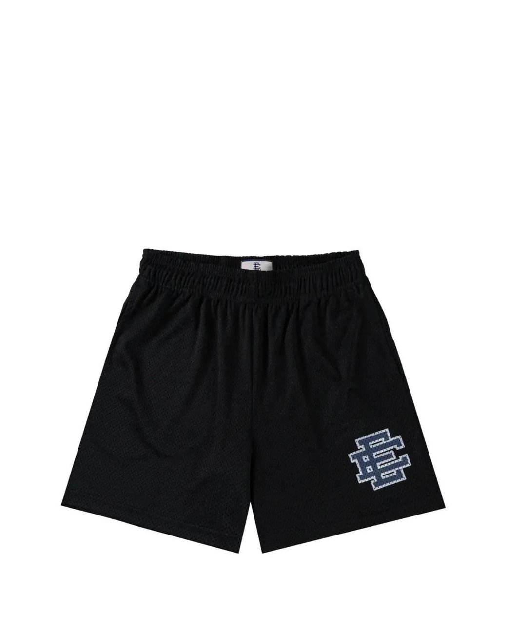 Eric Emanuel Black Ee Logo-Print Mesh Shorts for men