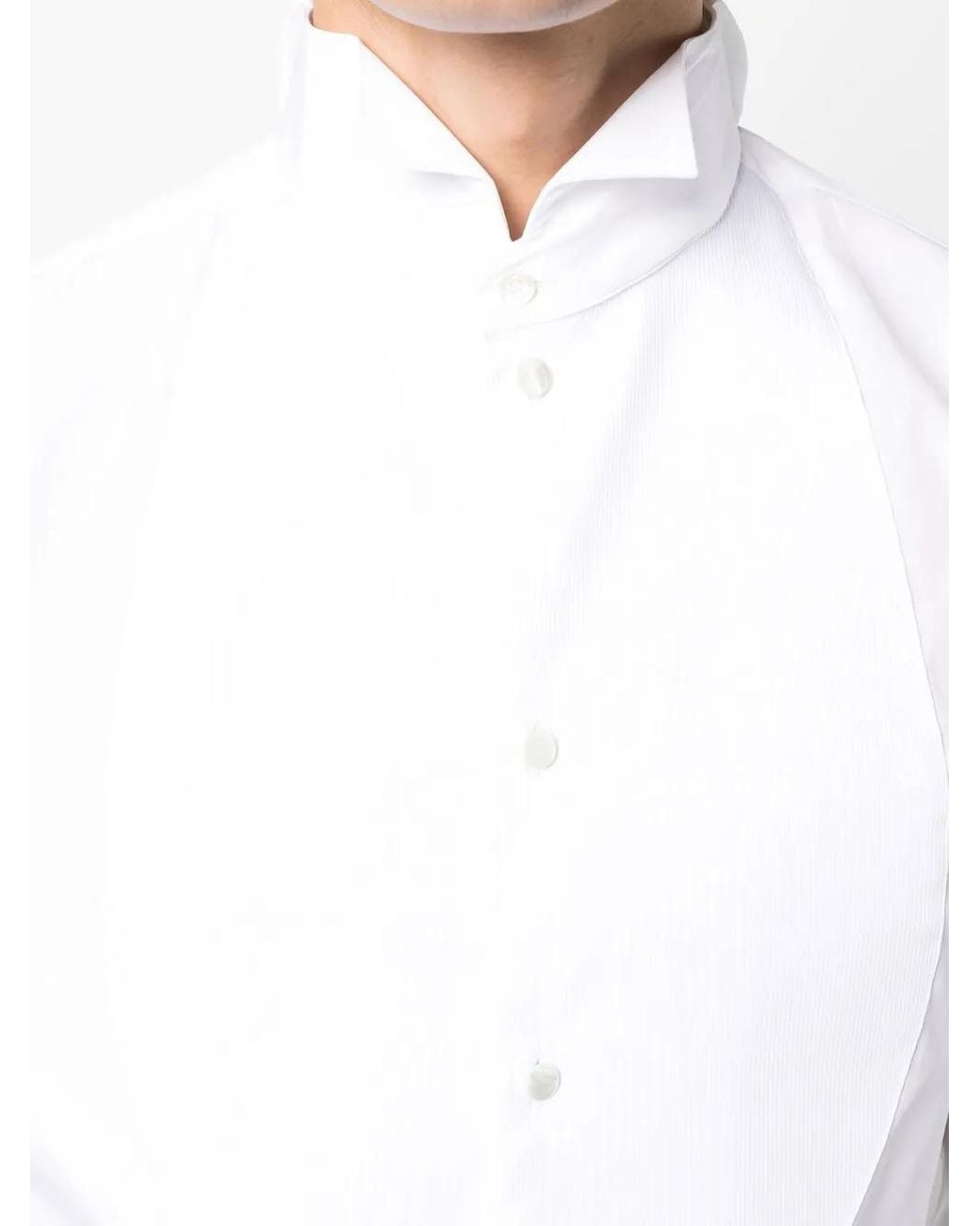 Emporio Armani Effen Overhemd in het White voor heren