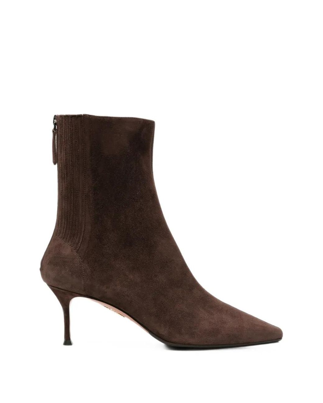 Aquazzura Brown Saint Honoré Suede Ankle Boots