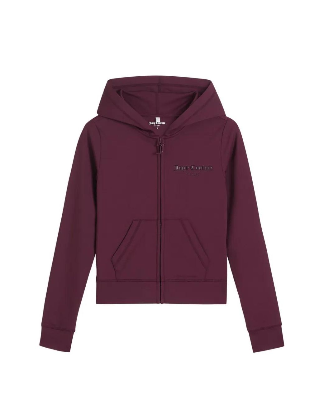 Juicy Couture Purple Logo-Print Zip-Up Hoodie