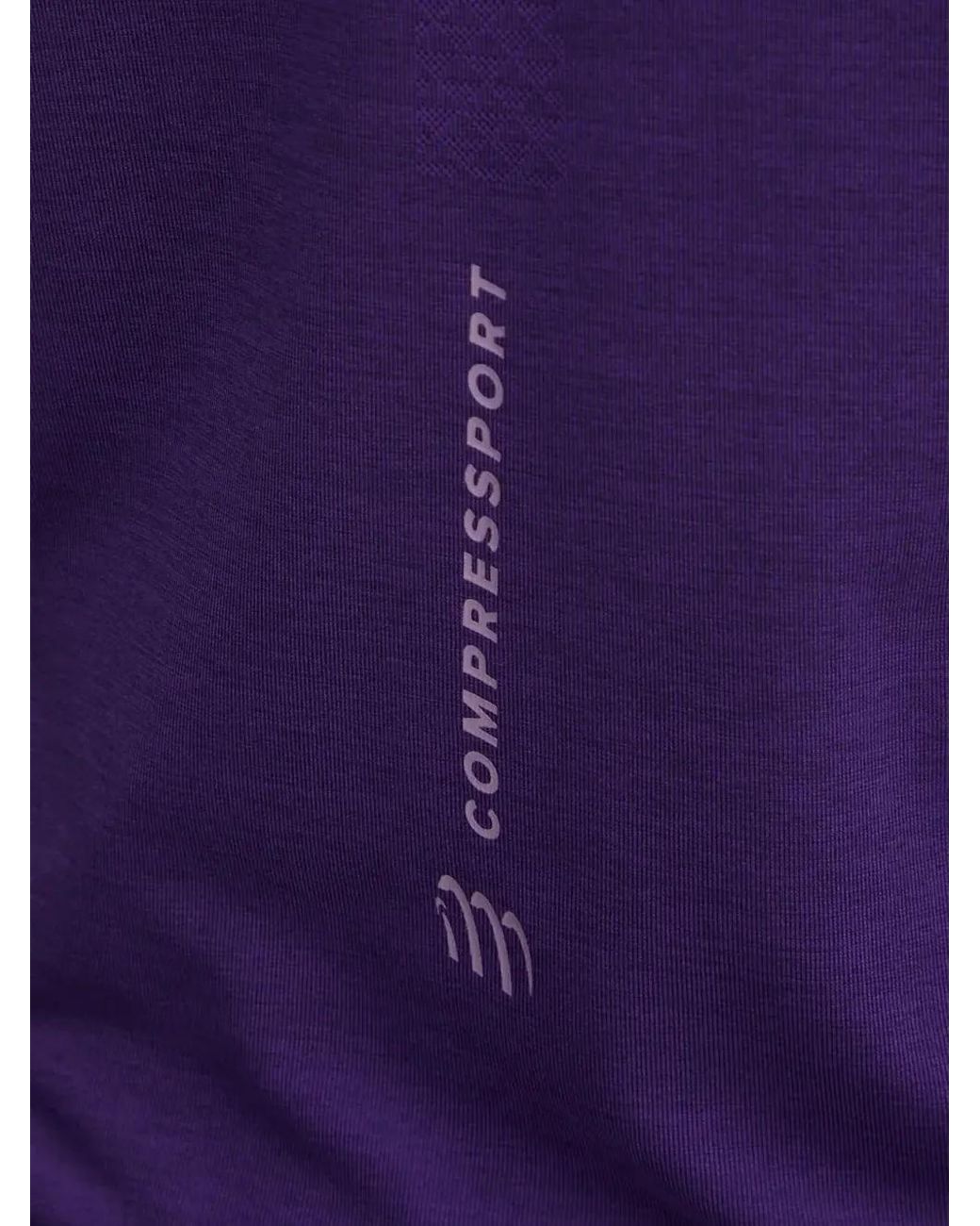 Compressport Purple Logo-Print Raglan-Sleeve T-Shirt