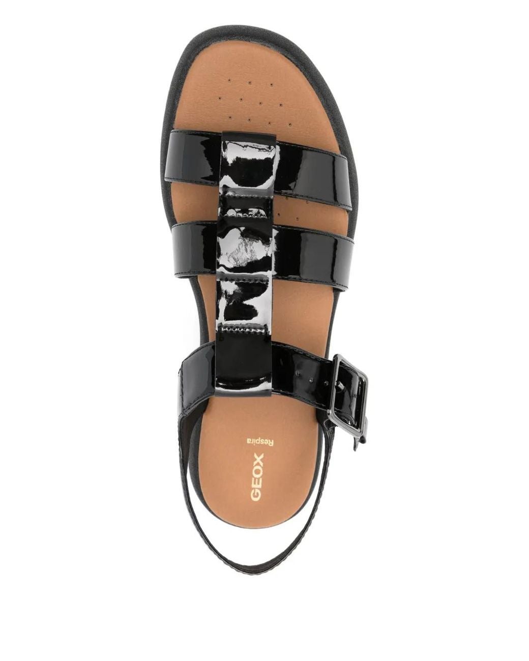 Geox Black 40Mm D Camalei Buckle-Fastening Platform Sandals