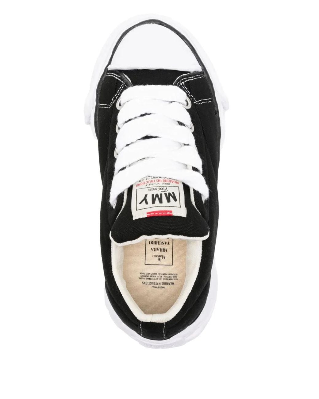 Maison Mihara Yasuhiro Black Peterson 23 Og Sole Padded Canvas Low-Top Sneakers