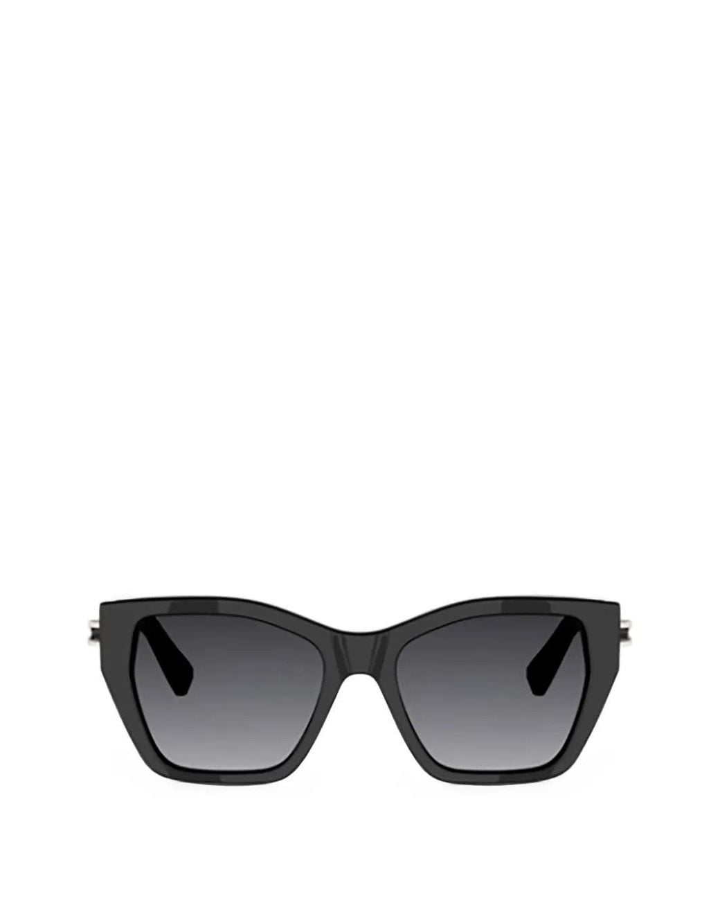 BVLGARI Black Geometric-Frame Sunglasses