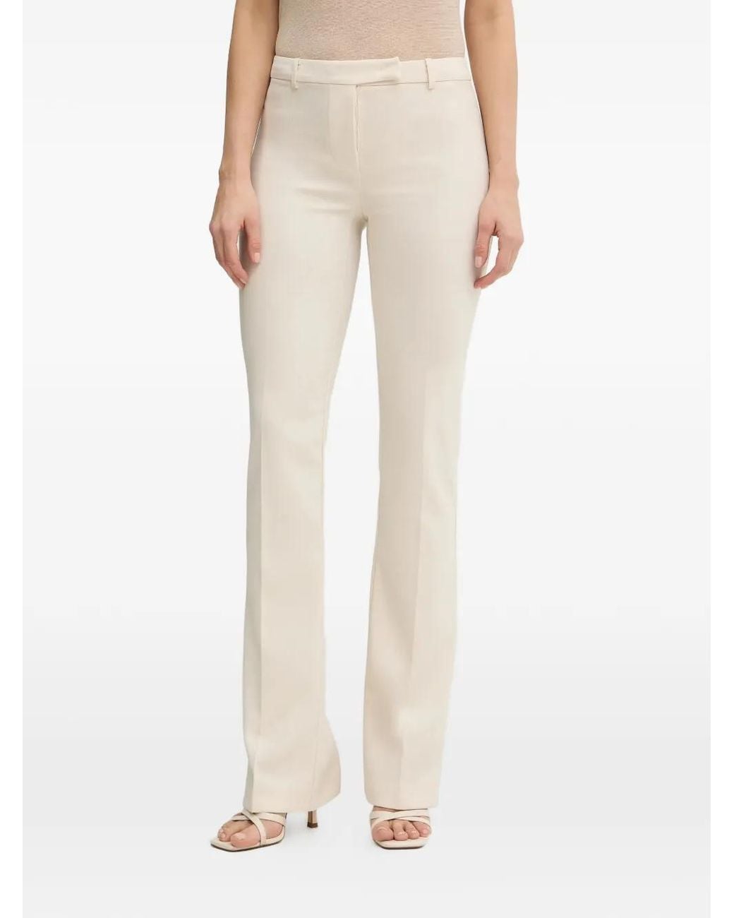 Patrizia Pepe Natural Emblem Flared Trousers