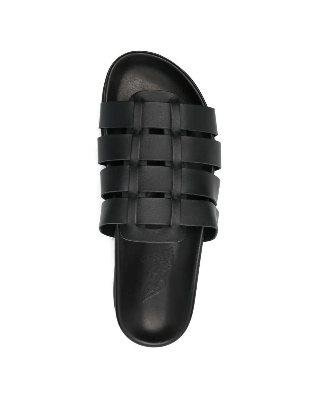 Ancient Greek Sandals Black Laodamas Sandals for men