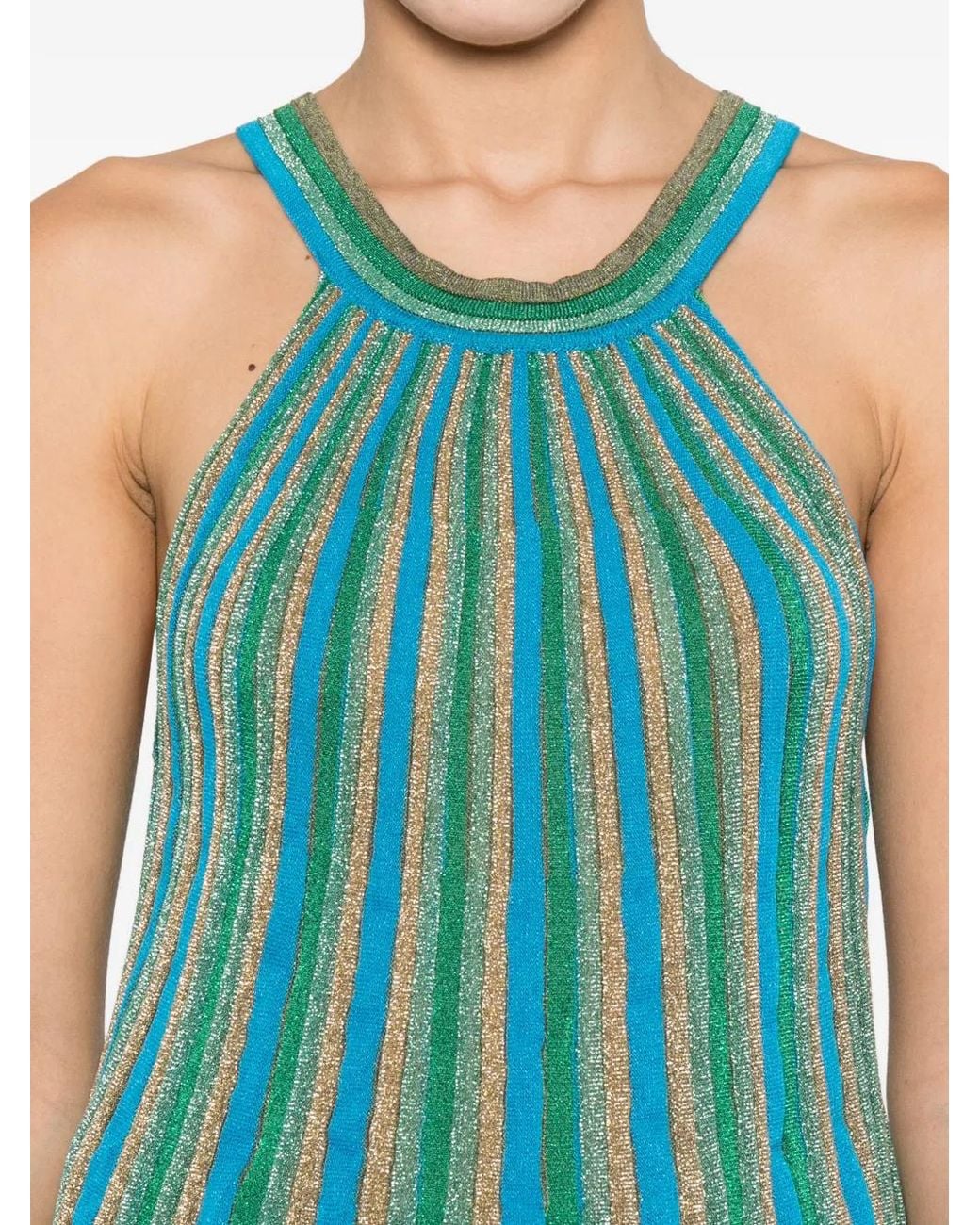 Circus Hotel Blue Striped Top