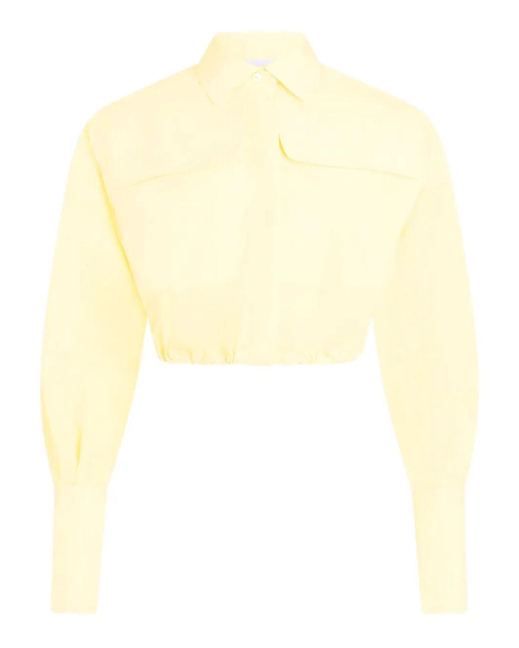 Patou Yellow Safari Cropped Shirt