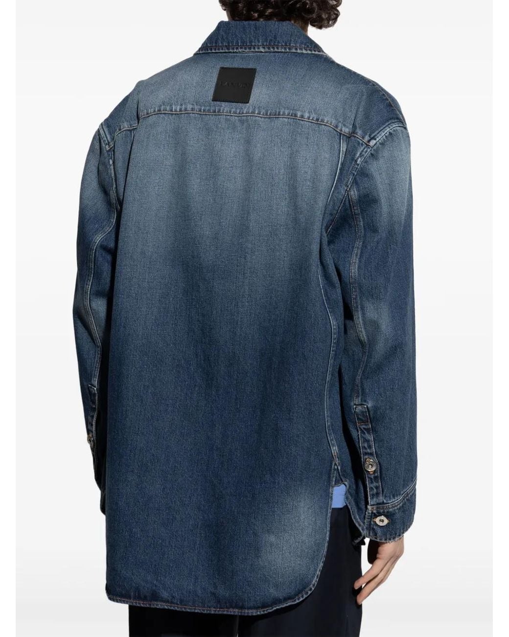 Camicia Denim di Lanvin in Blue da Uomo