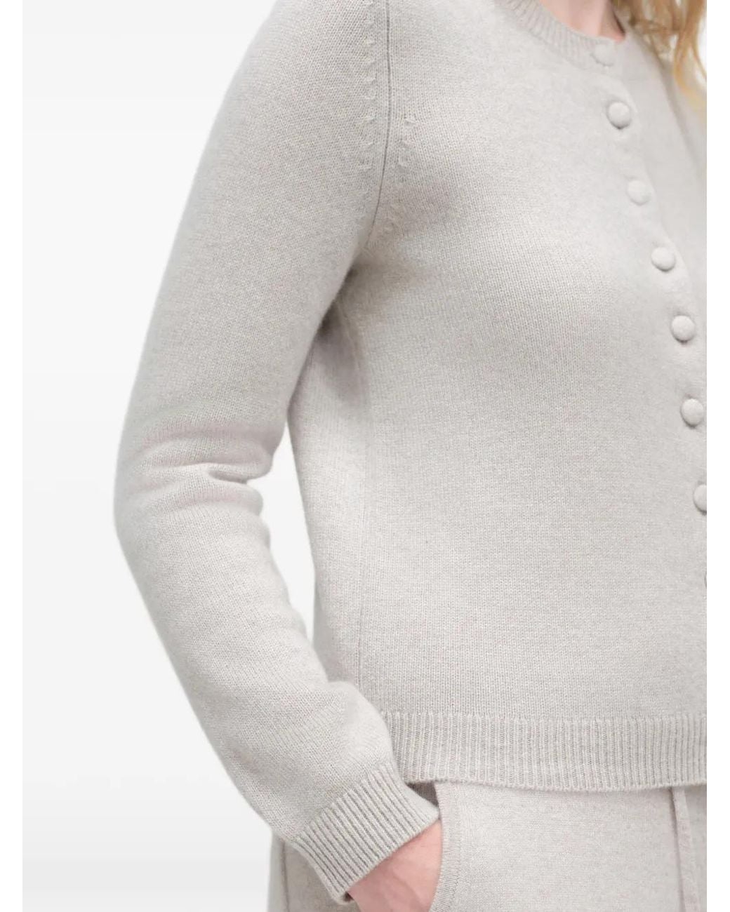 Chinti & Parker White Camille Button-Up Cardigan
