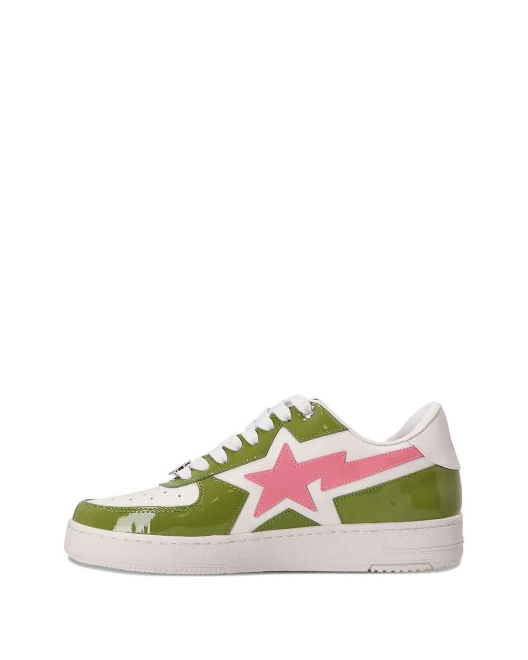 A Bathing Ape Green Bape Sta Icon #2 Shoes for men