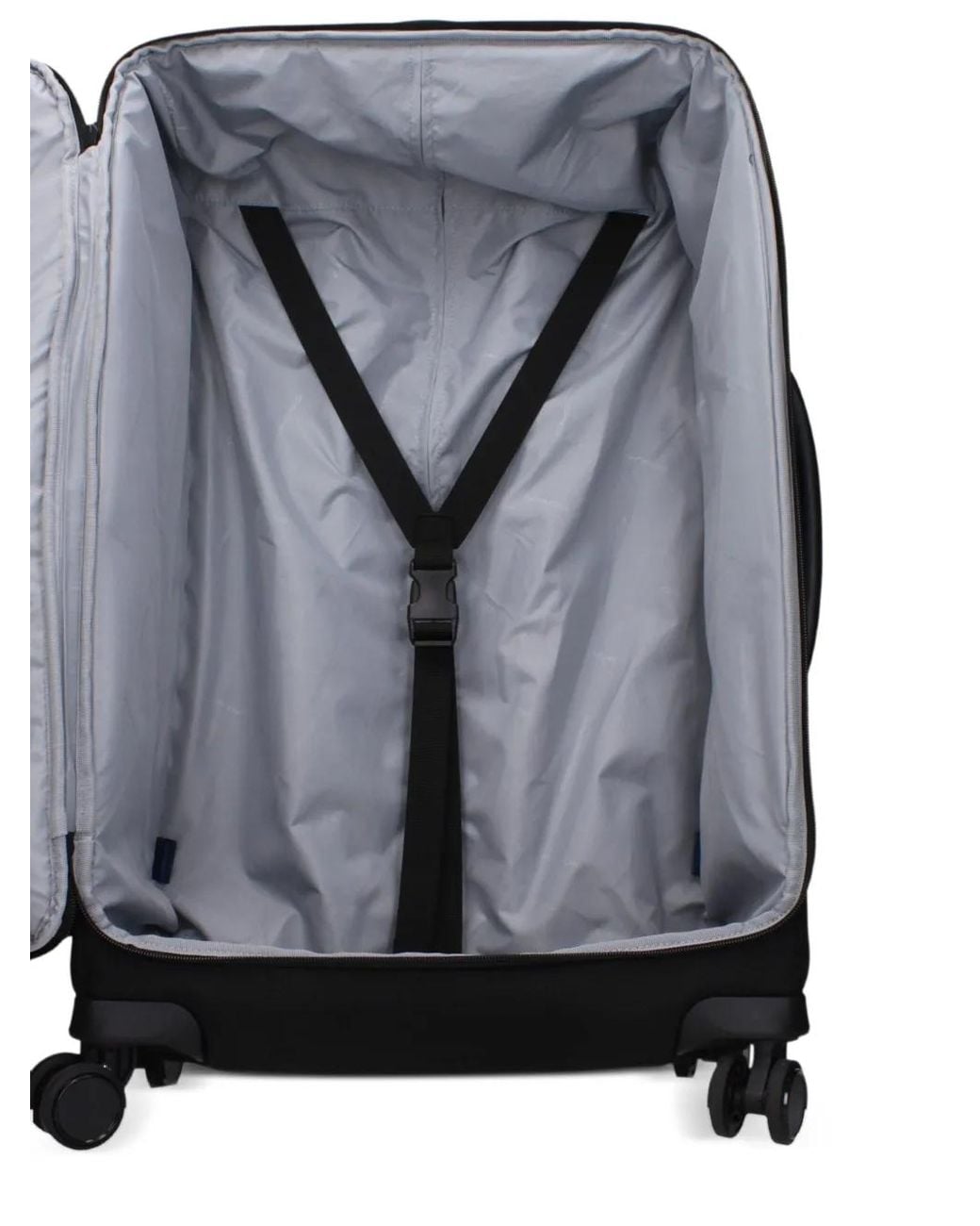 Piquadro Black Multi-Pocket Trolley Luggage for men