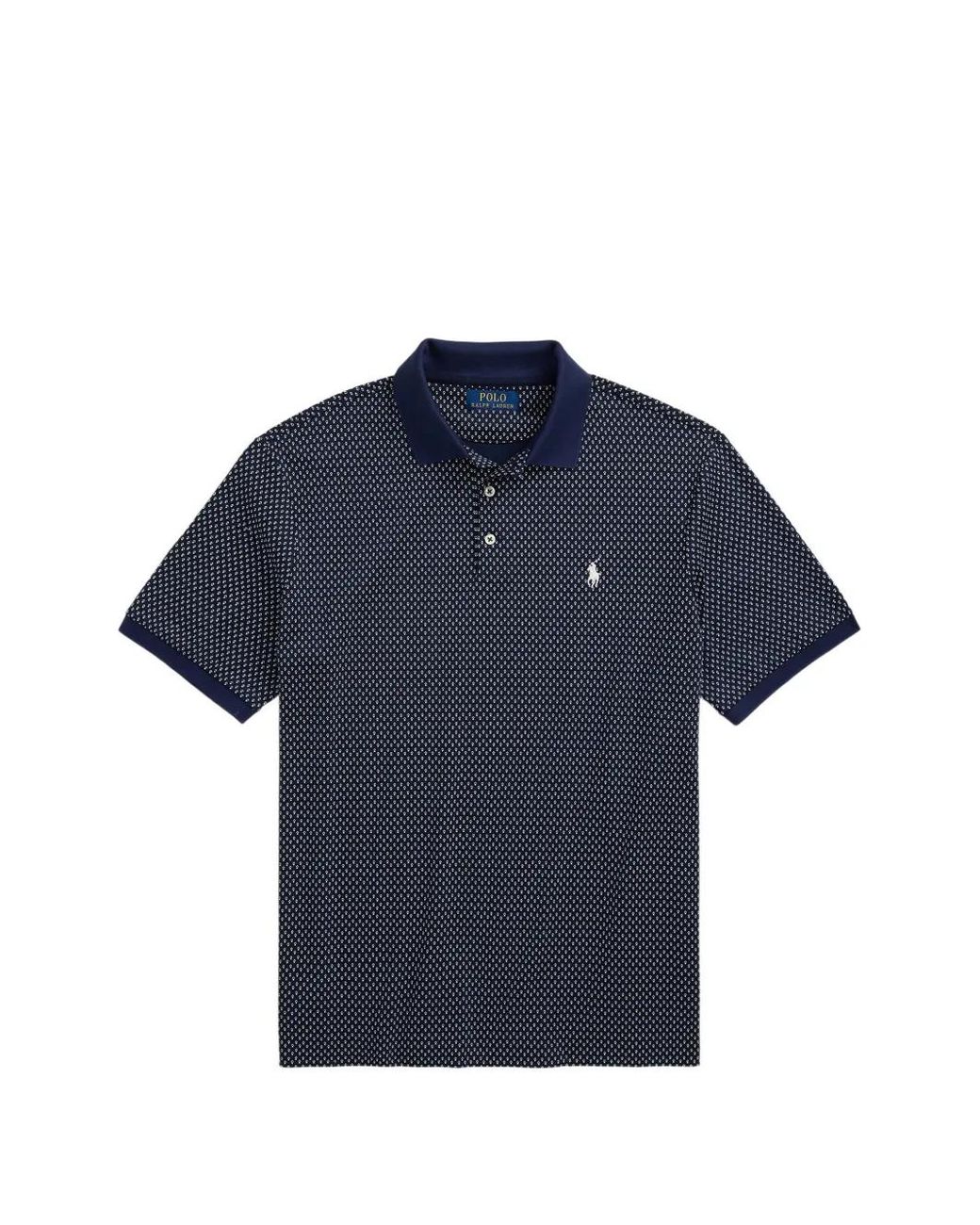 Polo Ralph Lauren Blue Classic Fit Dot Soft Cotton Polo Shirt for men