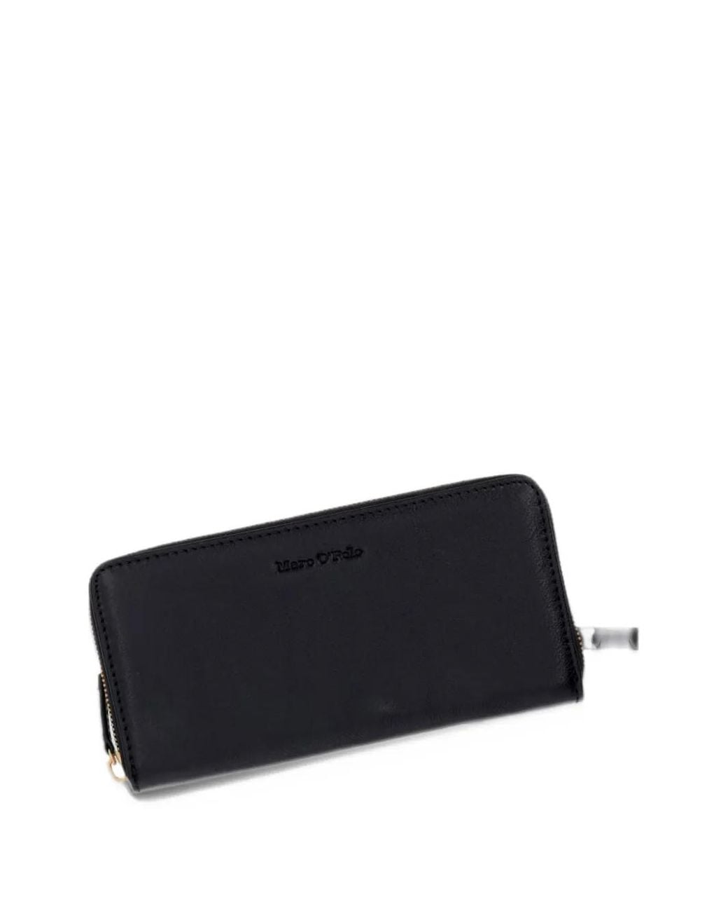 Marc O' Polo Black Finja Logo-Debossed Zip-Around Wallet