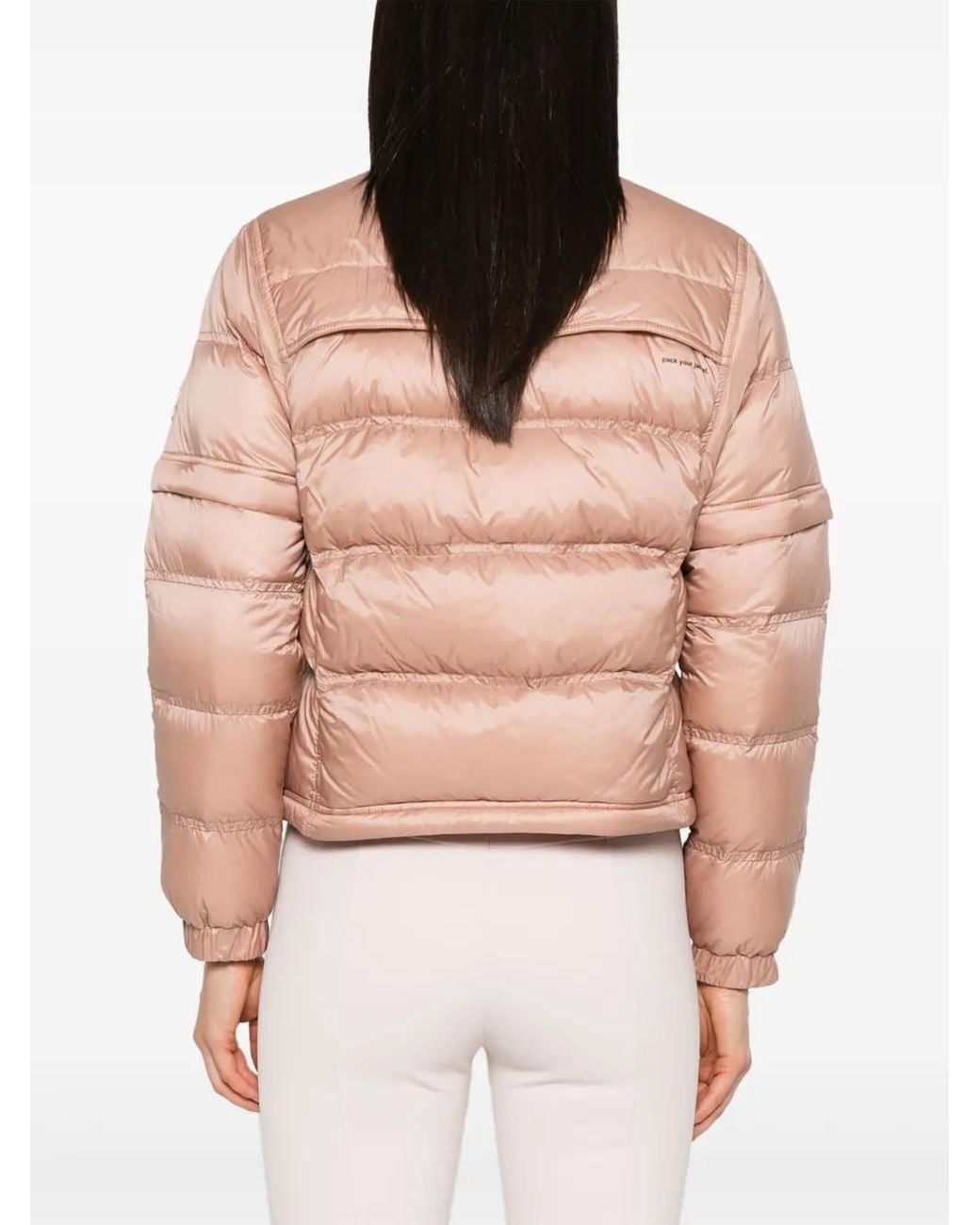 Moncler Pink Mauduit Short Down Jacket
