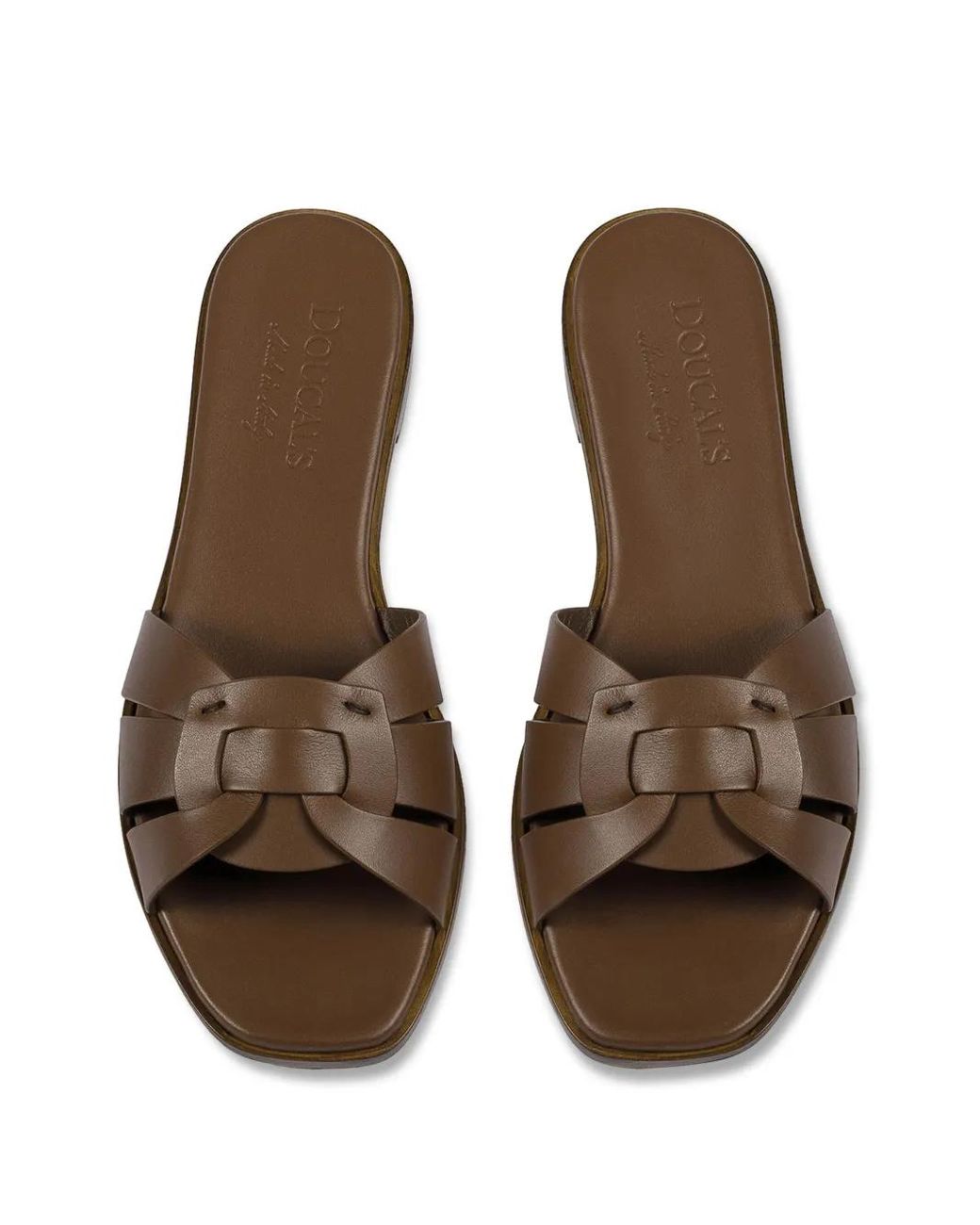 Doucal's Brown Leather Sandals