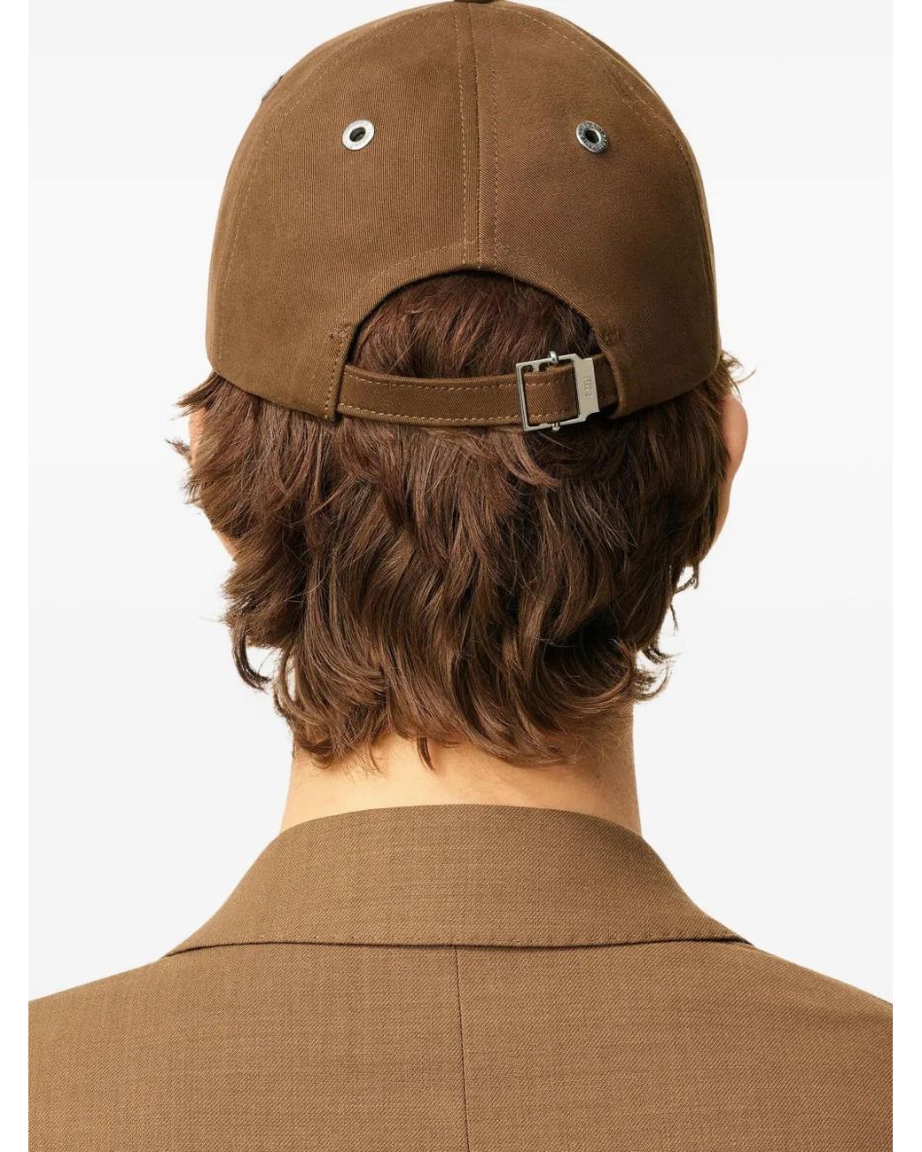 Ami Paris Ami De Coeur Embroidered Cap in Brown | Lyst UK