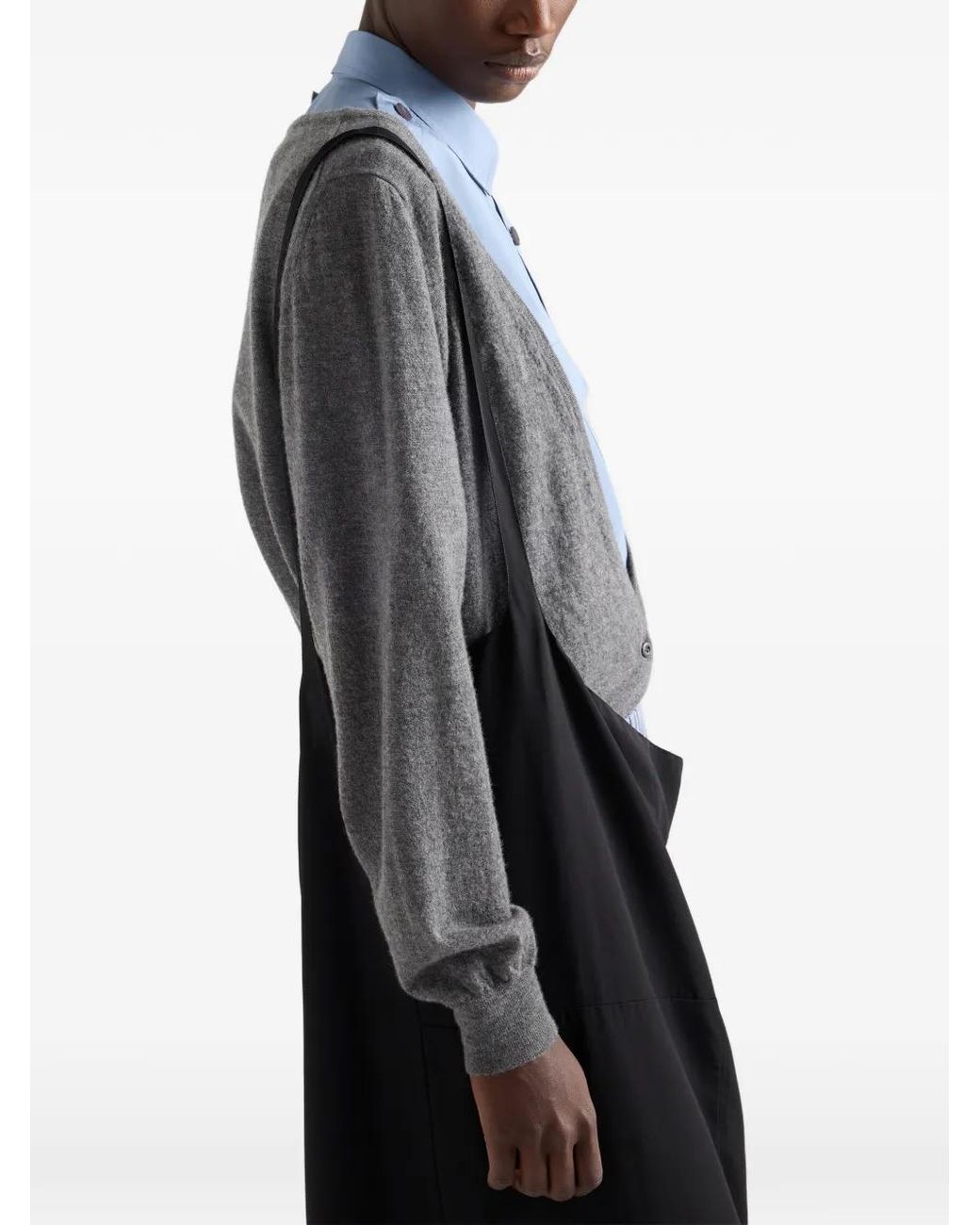 Prada Kasjmier Vest in het Gray