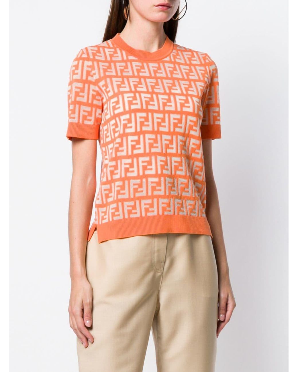 Orange fendi shirt Clearance