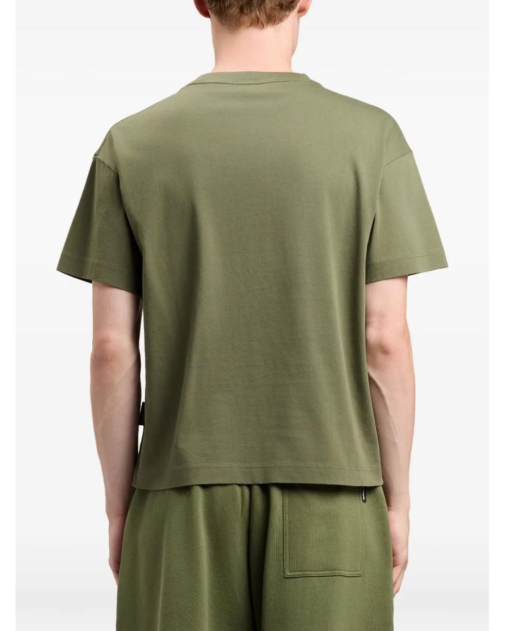 Palm Angels Green T-Shirt Logo for men
