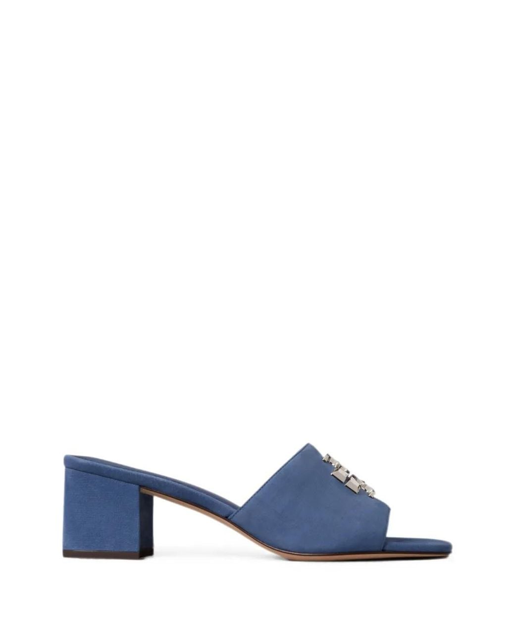 Tory Burch Blue Eleanor Heeled Sandals