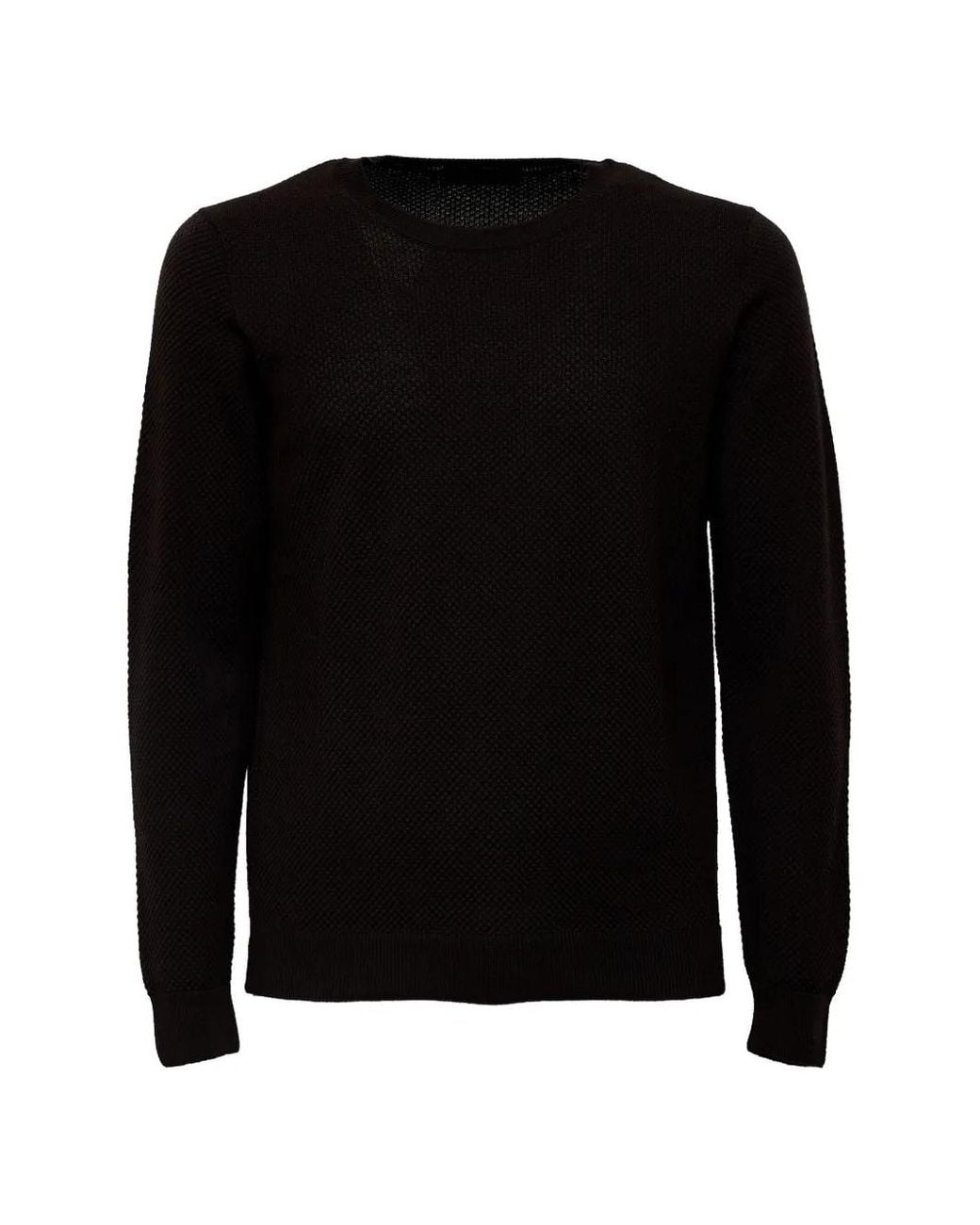 Pull À Design Gaufré Zanone pour homme en coloris Black