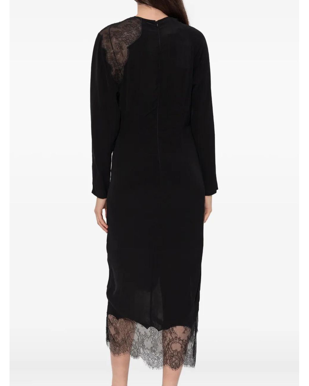 Abito Midi Con Inserti di IRO in Black