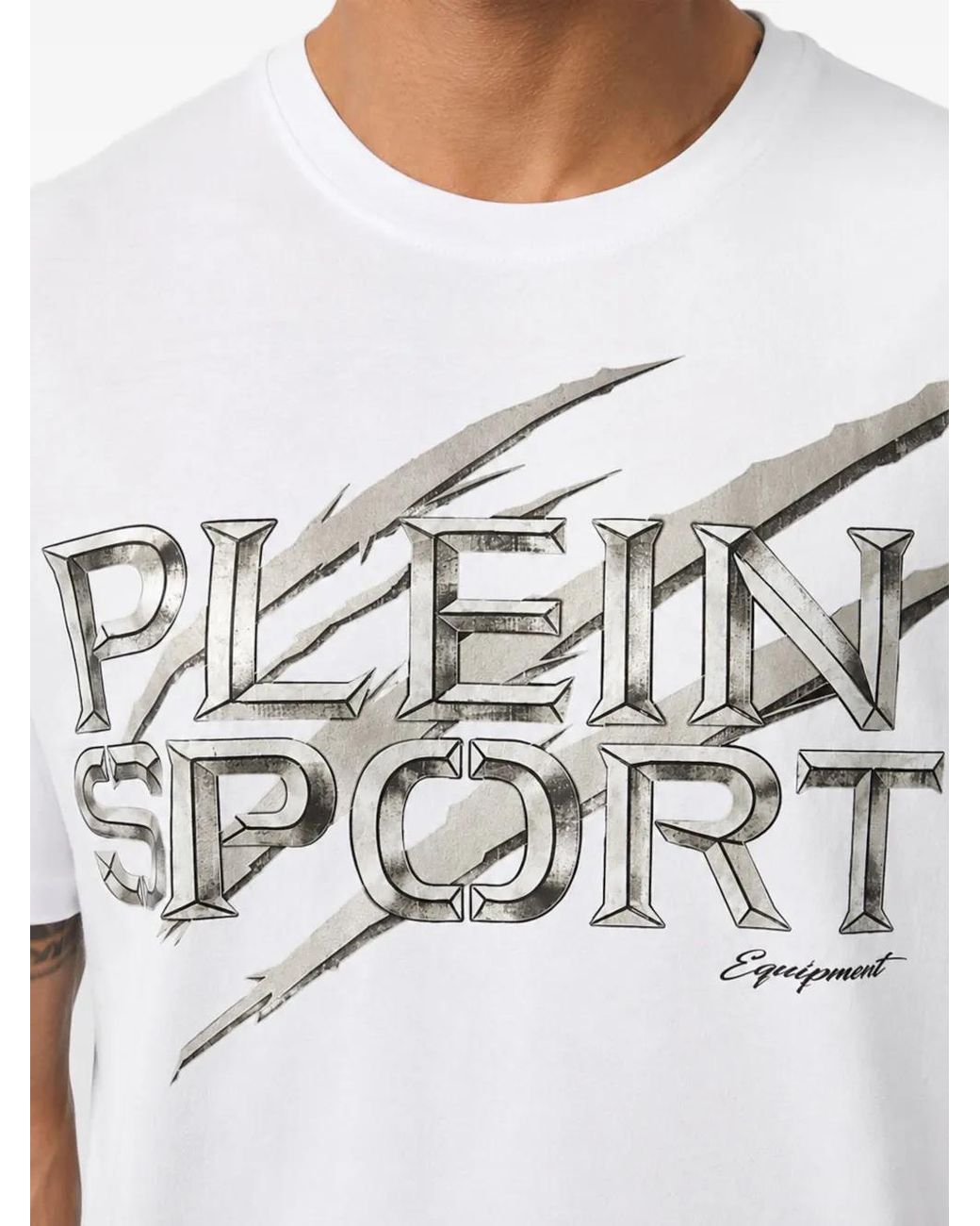 Philipp Plein White T-Shirt À Logo Imprimé for men